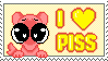 I Love Piss Stamp